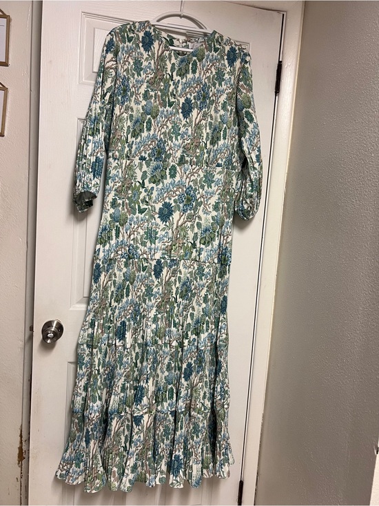 Dainty Jewells Dresses & Skirts - Dainty Jewells Floral Maxi Dress in Blue, Green & Cream